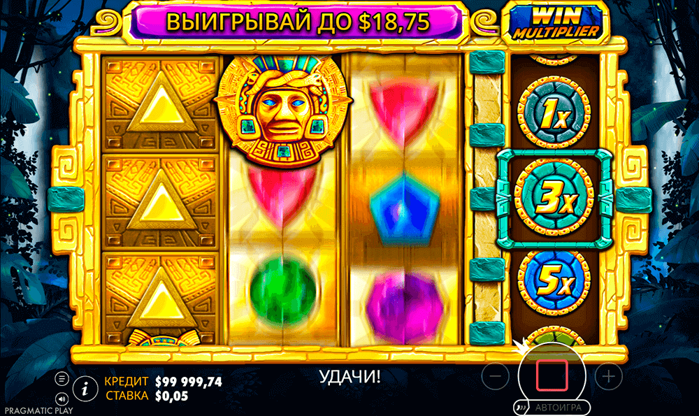 Автоигра в слоте Aztec Gems Автоигра в слоте Aztec Gems