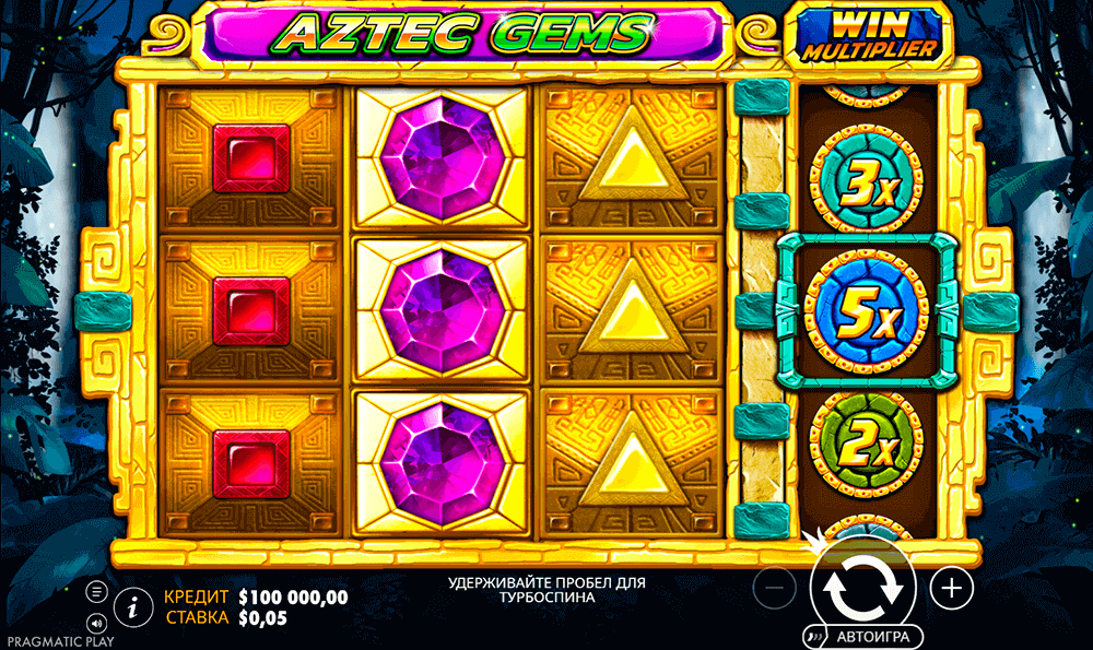 Графика слота Aztec Gems Графика слота Aztec Gems
